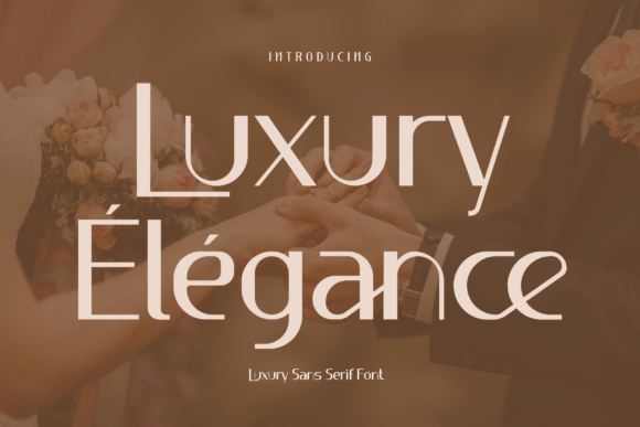 Luxury Élégance: A Modern Sans Serif Font for Brands
